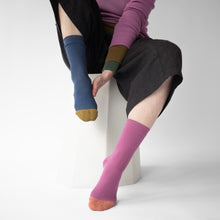 Indlæs billede til gallerivisning BONNE MAISON Chaussette Uni Orchidée